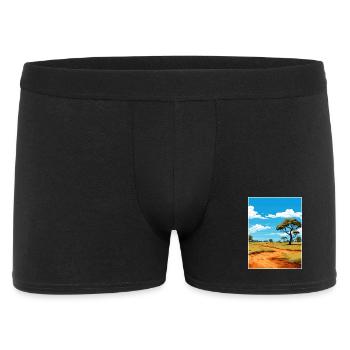 Kruger National Park South Africa Travel Poster - Men's Boxer Shorts - black - Front