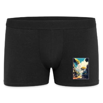 Hanoi Vietnam Voyage Affiche Peinture Souvenir WPA - Boxer Homme - noir - Devant