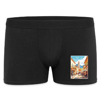 Salta Argentinien Reise Poster Souvenir Farbe WPA - Männer Boxer Shorts - Schwarz - Vorne