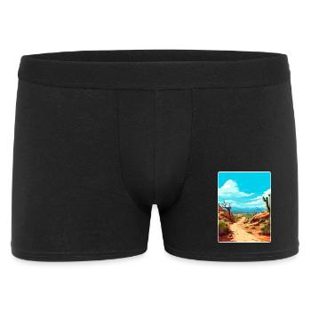 Jujuy Argentinien Reise Poster Souvenir Farbe WPA - Männer Boxer Shorts - Schwarz - Vorne