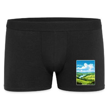 Wye Valley Aonb Affiche de voyage Souvenir Peinture WPA - Boxer Homme - noir - Devant