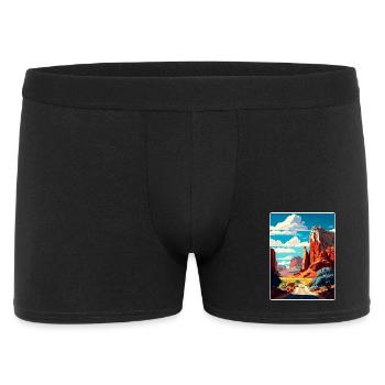 Affiche de voyage souvenir du parc national de Capitol Reef - Boxer Homme - noir - Devant