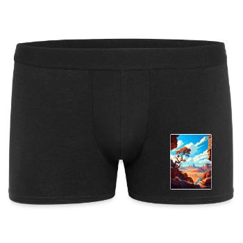 Canyonlands Nationalpark Reiseplakat Souvenir - Männer Boxer Shorts - Schwarz - Vorne