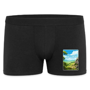 Shenandoah Nationalpark Reiseposter Souvenir - Männer Boxer Shorts - Schwarz - Vorne