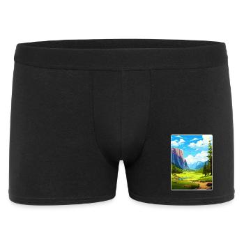 Parc national de Yosemite Affiche de voyage Souvenir WPA - Boxer Homme - noir - Devant