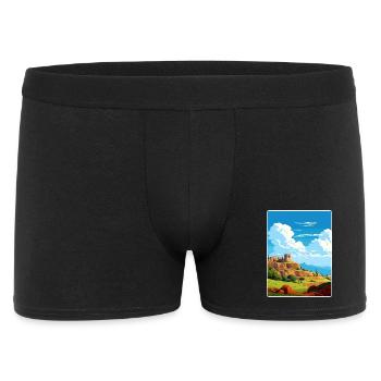 Némée Grèce Affiche de voyage Peinture de carte postale souvenir - Boxer Homme - noir - Devant