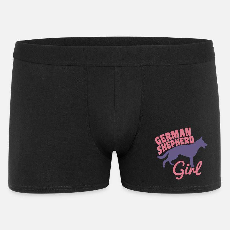 Schäferhund Mädchen - Männer Boxer Shorts - Schwarz