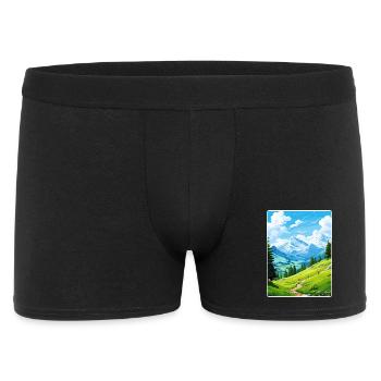 Stoos Suisse Affiche de voyage Peinture Souvenir WPA - Boxer Homme - noir - Devant