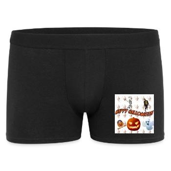 Frohes Halloween Version 3 - Männer Boxer Shorts - Schwarz - Vorne