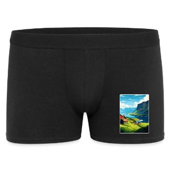 The Fjords Norway Norwegian Mountains Scandinavian - Men's Boxer Shorts - black - Front