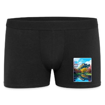 Édimbourg Ecosse Affiche de voyage Souvenir Paint WP - Boxer Homme - noir - Devant