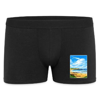 Godrevy Point Angleterre Affiche de voyage Souvenir WPA - Boxer Homme - noir - Devant