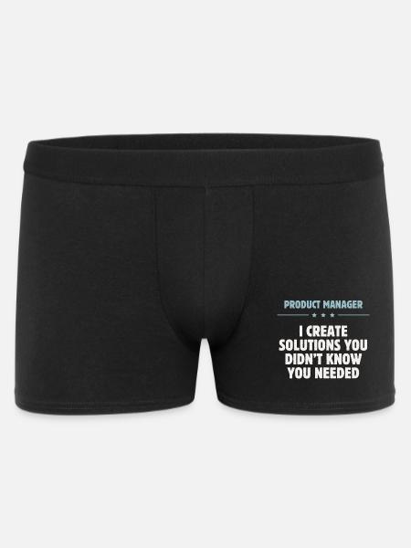 Product Manager - Solutions - Männer Boxer Shorts - Schwarz