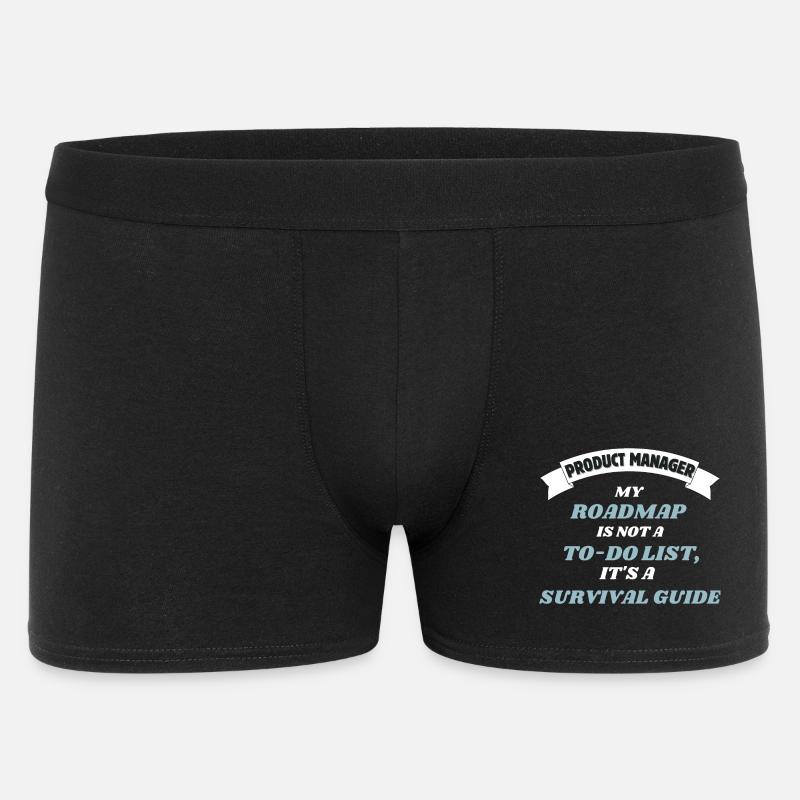 Product Manager - Roadmap - Männer Boxer Shorts - Schwarz