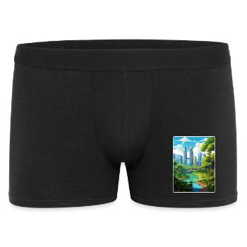 Kuala Lumpur Malaisie Affiche de voyage Souvenir WPA - Boxer Homme - noir - Devant
