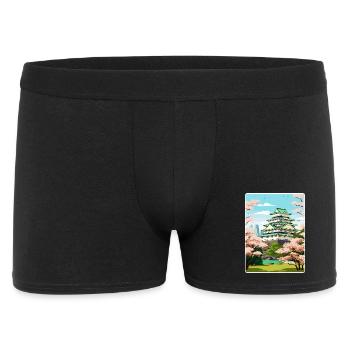Osaka Japan Travel Poster Souvenir Postcard Paint - Men's Boxer Shorts - black - Front