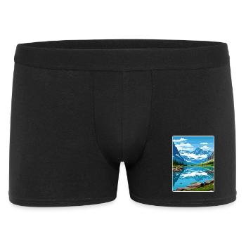 Parc national des Glaciers Affiche de voyage Souvenir WPA - Boxer Homme - noir - Devant