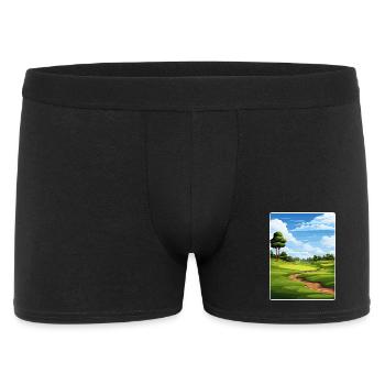 Tpc Boston Golf Club Travel Poster Souvenir WPA - Men's Boxer Shorts - black - Front