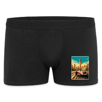 Melbourne Circuit Motorsport Rennen Australien Rennen - Männer Boxer Shorts - Schwarz - Vorne