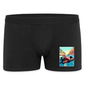 Abu Dhabi Circuit Motorsport Race Uae Travel Card - Männer Boxer Shorts - Schwarz - Vorne