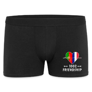 Portugal and France 100% friendship - Men's Boxer Shorts - black - Front
