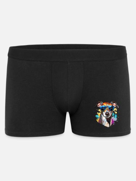 Wind chime with sunglasses - Men's Boxer Shorts - black