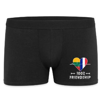 Lithuania and France 100% friendship - Men's Boxer Shorts - black - Front