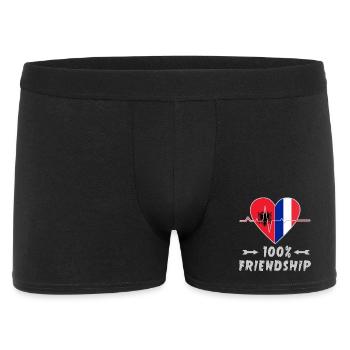 Albania and France 100% friendship - Men's Boxer Shorts - black - Front