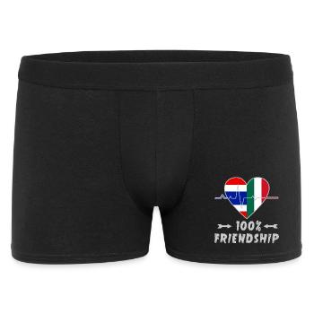 Thailand and Italy 100% friendship - Men's Boxer Shorts - black - Front