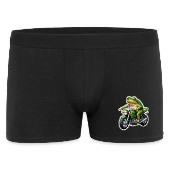Frog on motorcycle - Men's Boxer Shorts - black - Front