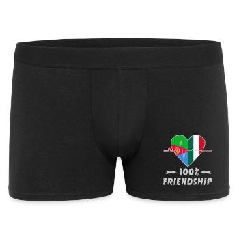 Eritrea and Italy 100% friendship - Men's Boxer Shorts - black - Front