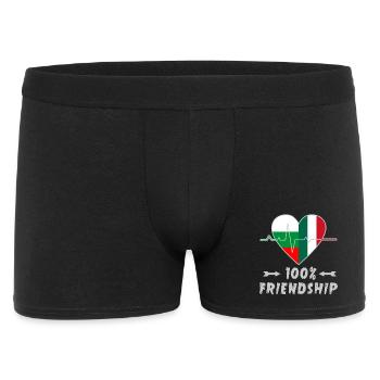 Bulgaria and Italy 100% friendship - Men's Boxer Shorts - black - Front