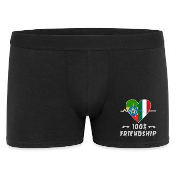 Ethiopia and Italy 100% friendship - Men's Boxer Shorts - black - Front