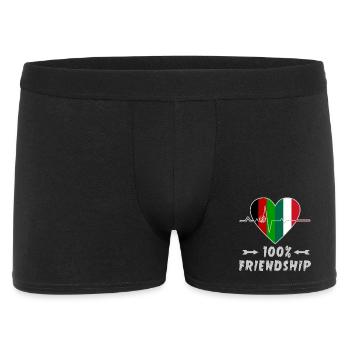 L'Afghanistan et l'Italie : amitié à 100 % - Boxer Homme - noir - Devant