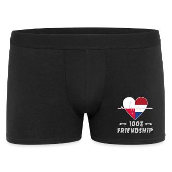 Poland and Netherlands 100% friendship - Men's Boxer Shorts - black - Front