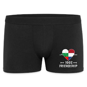Bulgaria and the Netherlands 100% friendship - Men's Boxer Shorts - black - Front