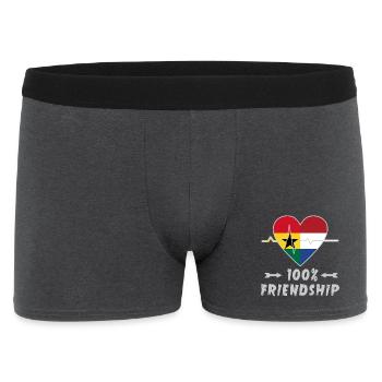 Ghana and Netherlands 100% friendship - Men's Boxer Shorts - charcoal grey - Front