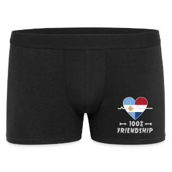 Argentina and the Netherlands 100% friendship - Men's Boxer Shorts - black - Front