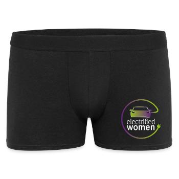 electrified women - Männer Boxer Shorts - Schwarz - Vorne
