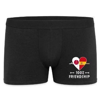 Japan and Spain 100% friendship - Men's Boxer Shorts - black - Front