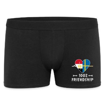 Egypt and Sweden 100% friendship - Men's Boxer Shorts - black - Front