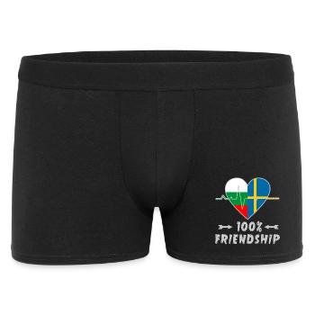 Bulgaria and Sweden 100% friendship - Men's Boxer Shorts - black - Front