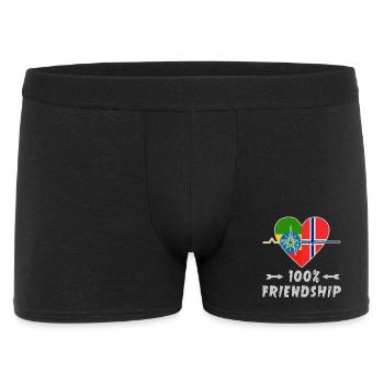 Ethiopia and Norway 100% friendship - Men's Boxer Shorts - black - Front