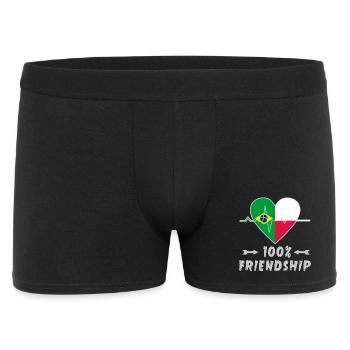 Brazil and Poland 100% friendship - Men's Boxer Shorts - black - Front