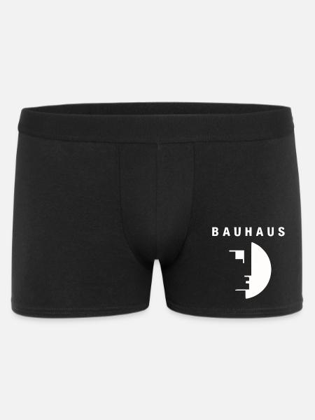 100 ans de l'école de design Bauhaus - Logo du Bau - Boxer Homme - noir