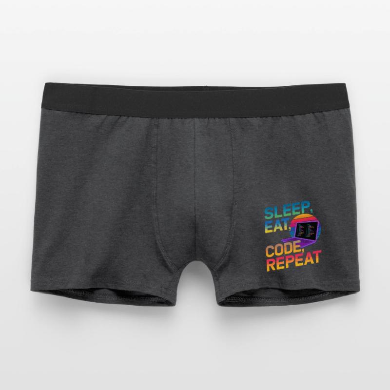 Sleep Eat Code Repeat Geschenk für Coder Männer Boxer Shorts