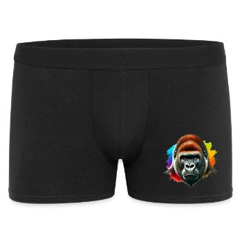 Gorilla - Männer Boxer Shorts - Schwarz - Vorne
