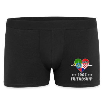 Ethiopia and Croatia 100% friendship - Men's Boxer Shorts - black - Front