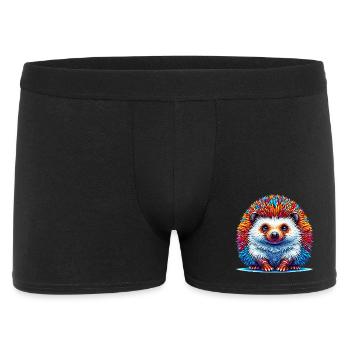 Igel - Männer Boxer Shorts - Schwarz - Vorne