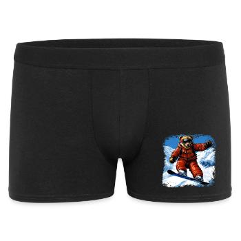 Bear Snowboard - Men's Boxer Shorts - black - Front